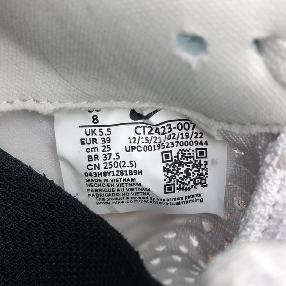 WOMEN'S NIKE CT2423 007 REACT INFINITY RUN FK 2 RUNNING SHOES SNEAKERS no box - Picture 7 of 7